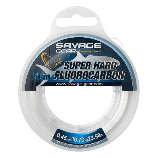 Savage Gear Super Hard Fluorocarbon 50m 0.50mm Clear 1 Savage Gear Super Hard Fluorocarbon 50m 0.50mm Clear