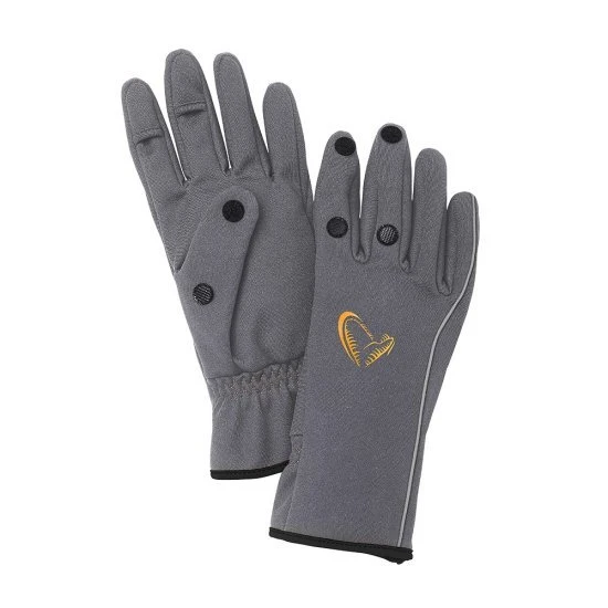 Savage Gear Softshell Glove Grey 1 Savage Gear Softshell Glove Grey