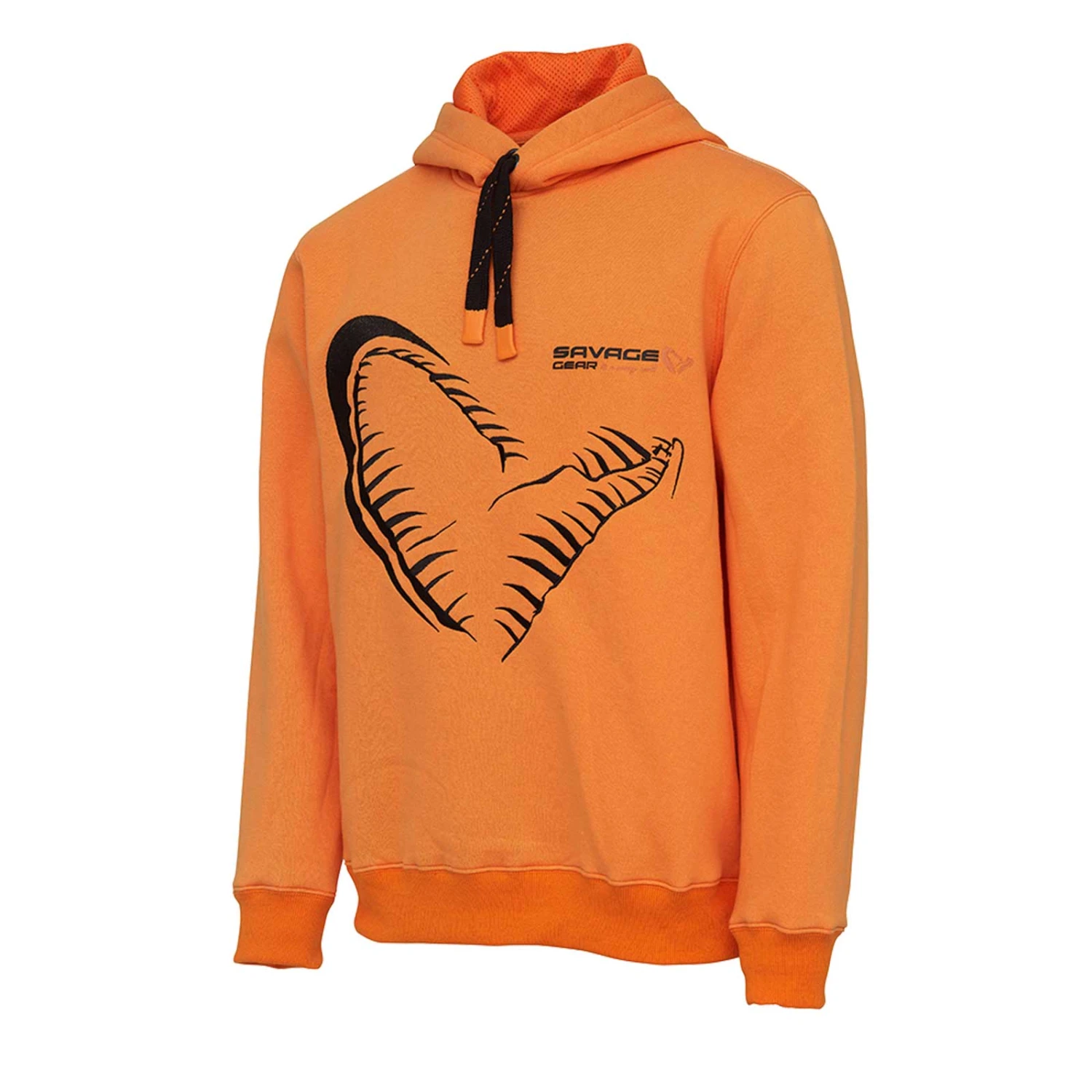 Savage Gear Mega Jaw Hoodie Sun Orange Kapuzen-Pullover 1 Savage Gear Mega Jaw Hoodie Sun Orange Kapuzen-Pullover